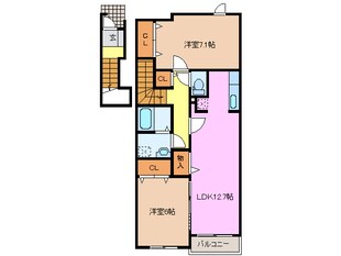 桃園駅 徒歩7分 2階の物件間取画像